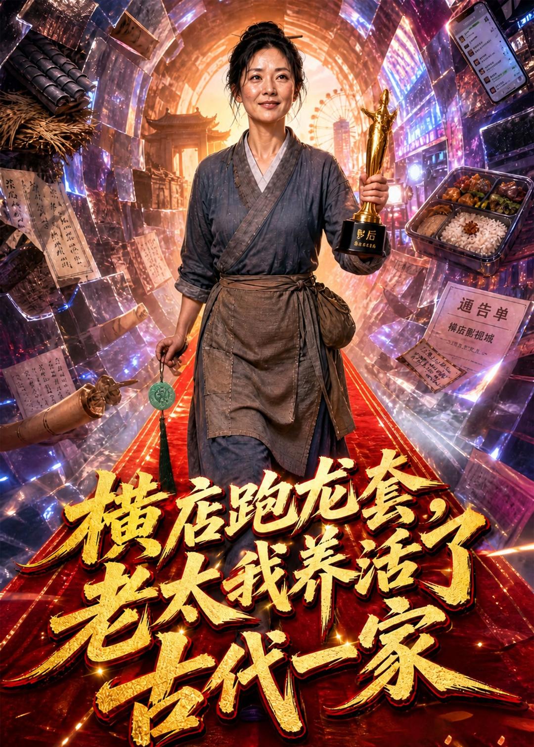 横店跑龙套，老太我养活了古代一家(全集)